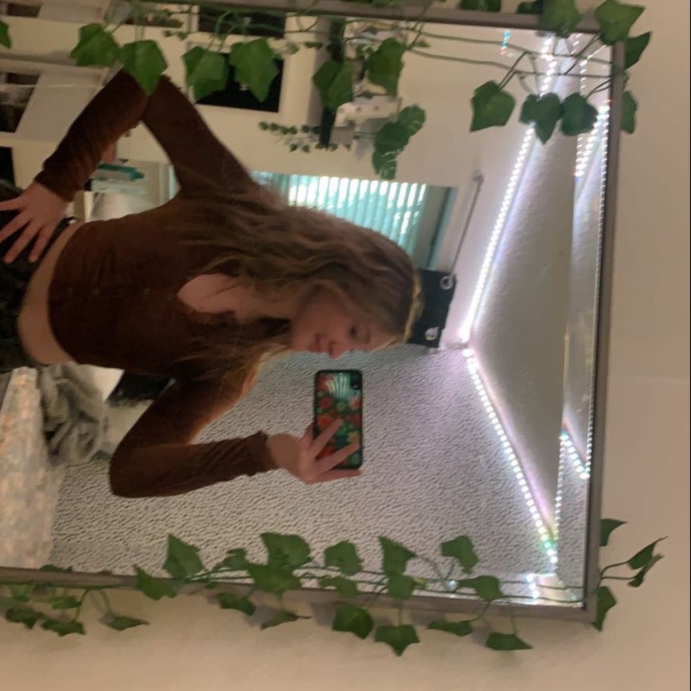 brown xs pacsun long sleeve top